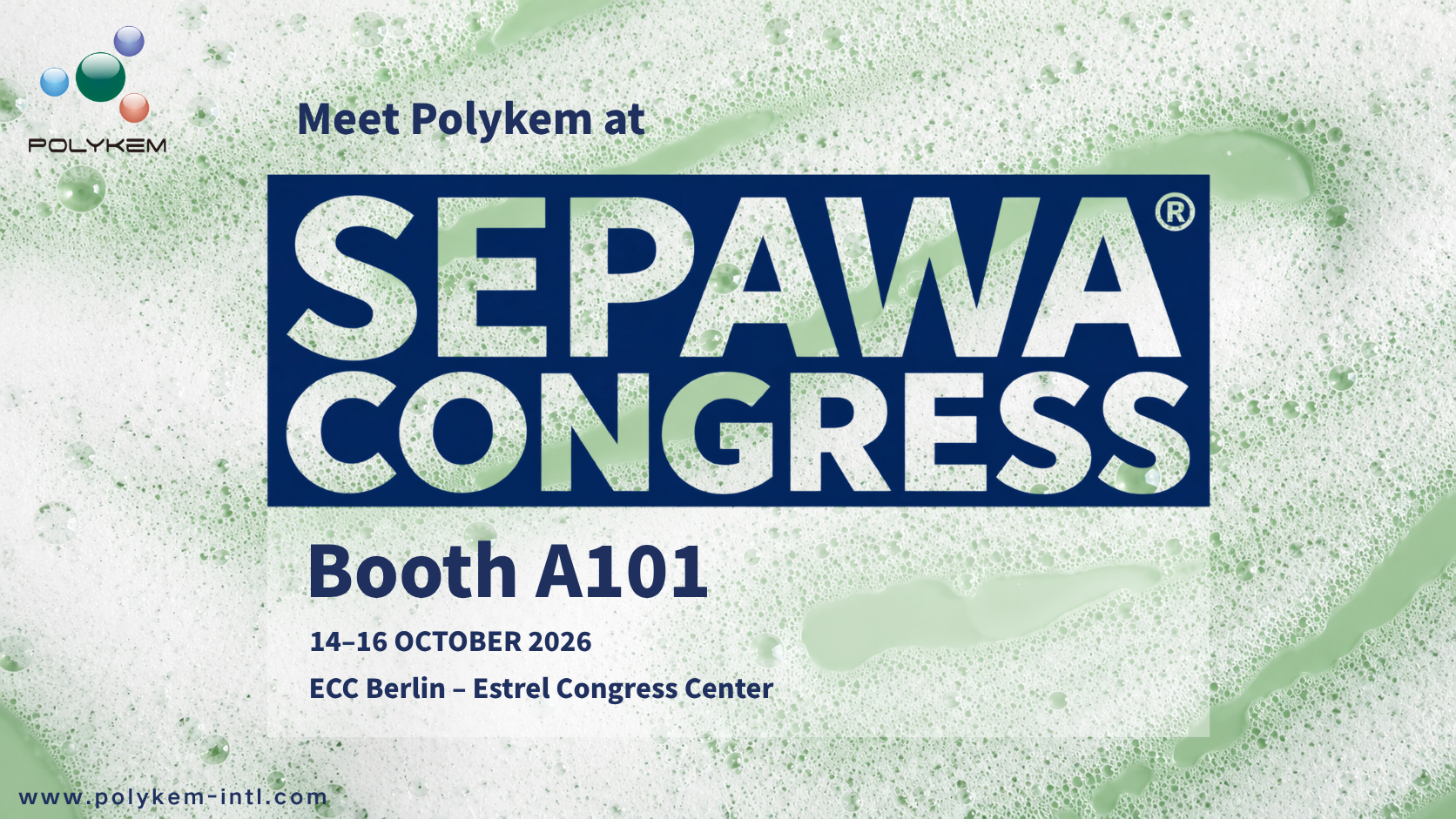 Polykem esittelee SEPAWA Congress 2026 -näyttelyssä – Vieraile osastolla A101